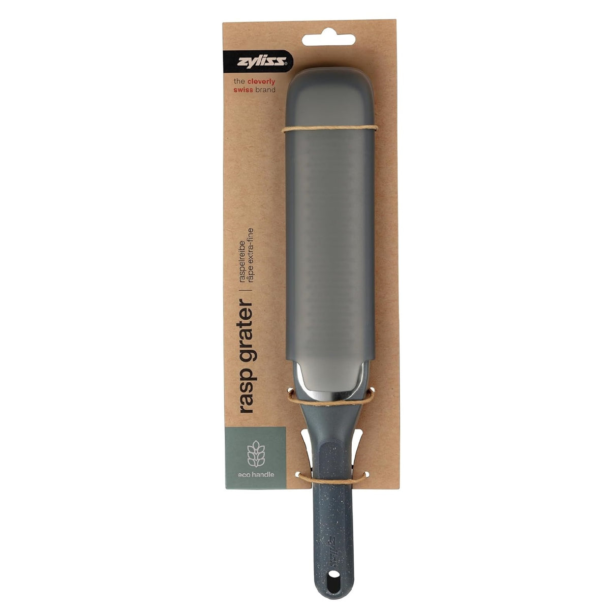 Zyliss Rasp Grater Beluga Grey 332mm x 47mm x 24mm E900062 | Eco Handle