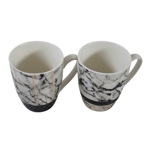 Adorn Marble Design Ceramic Mug Assorted Colour 8cm x 10.3cm Pack of 1 DK085 | Modern Tea and Coffee Cups | Perfect Gift for Coffee Lovers