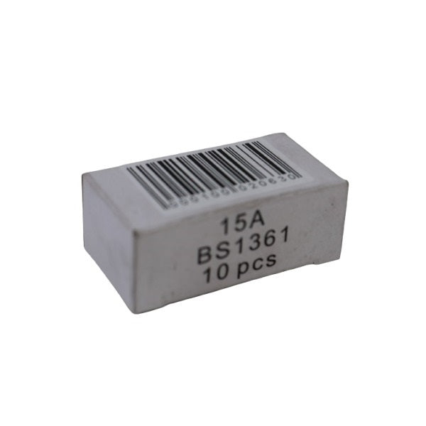 15 Amp Consumer Fuse Assorted Colour Pack of 10 15A | For Fuses Carriers | Reliable Electrical Protection | Standard Household Circuit Safety Fuse | Upto British Standards BS1361 | Electrical Fuse | Plug Fuse | Power Fuse