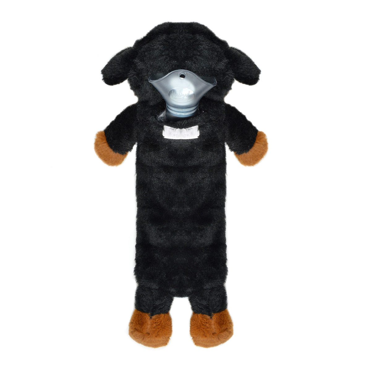 Habigail Dachshund Hot Water Bottle Black and Brown 750ml HH0356HAB | Helps Provide Warmth and Comfort