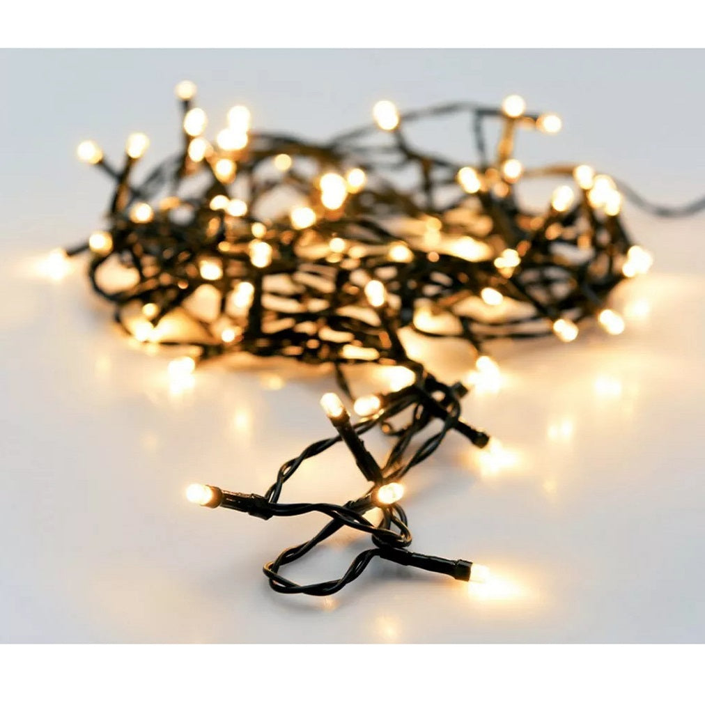 48 LED Twinkling Fairy Lights Warm White 3.5Mtr AX9810120 | Plus 8 Functions Memory | Plus 6 Hour Timer
