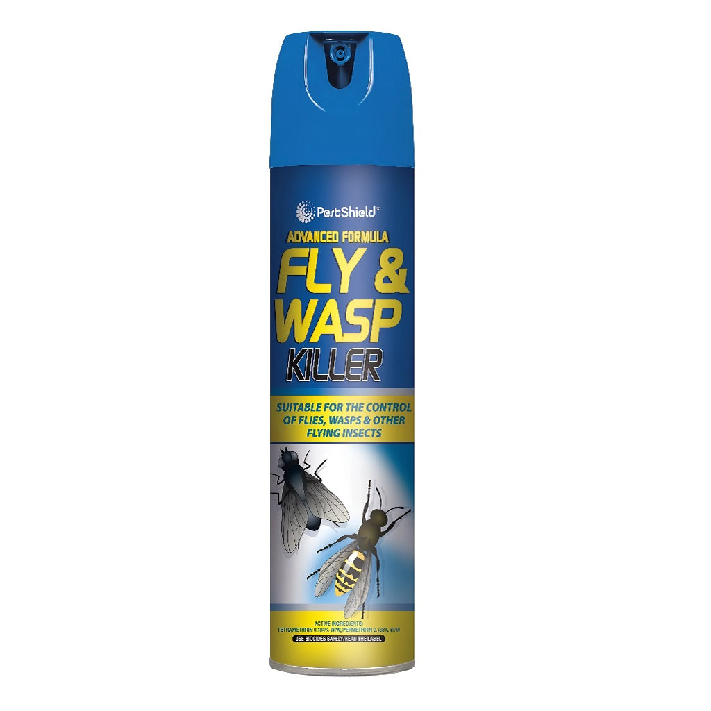 151 Pestshield Fly and Wasp Killer Aerosol Spray Can 300ml PS0005A | Suitable for the Control of Flies-Wasps and Other Flying Insects | Advanced Formula