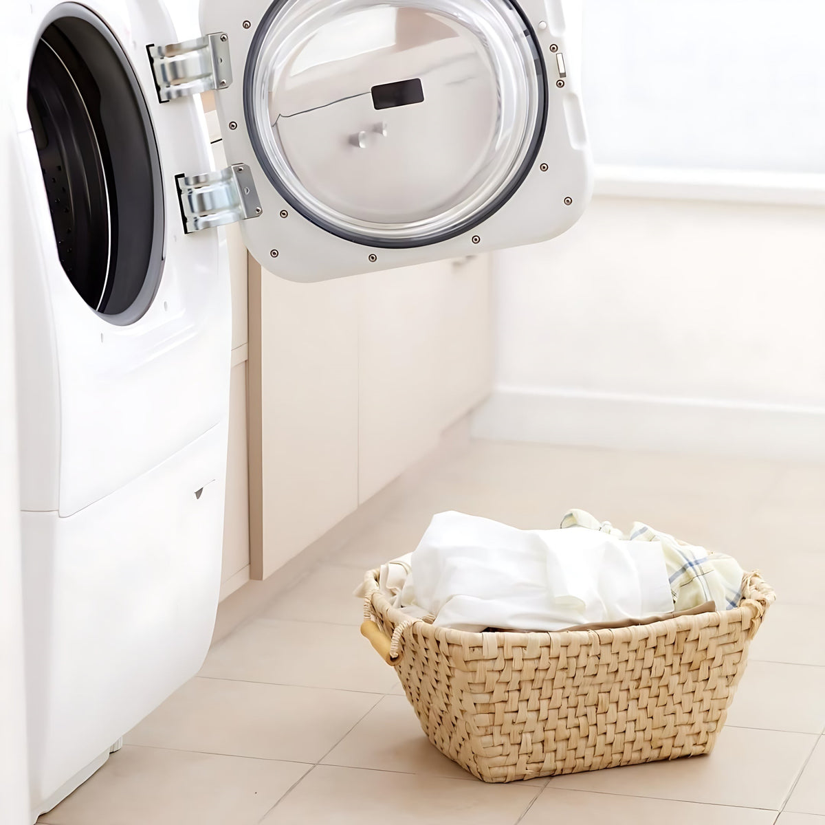 Chef Aid Laundry Wash Bag White Large 42cm x 35cm W6960 | Zipped Laundry Bag for Segregating Small or Delicate Clothing from Main Wash