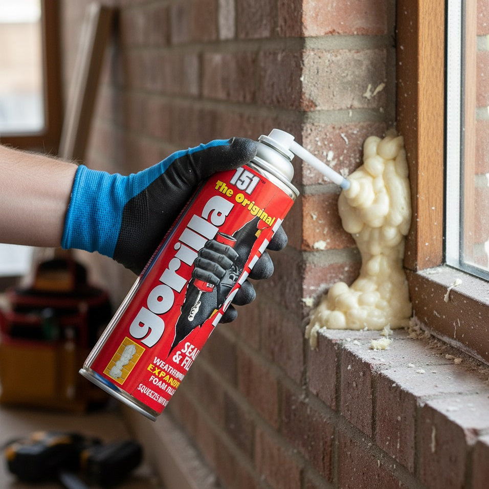 151 The Original Gorilla Filler 500ml GF2 | Weatherproof | Expanding Foam Filler | Seals and Fills | Squeezes into Gaps