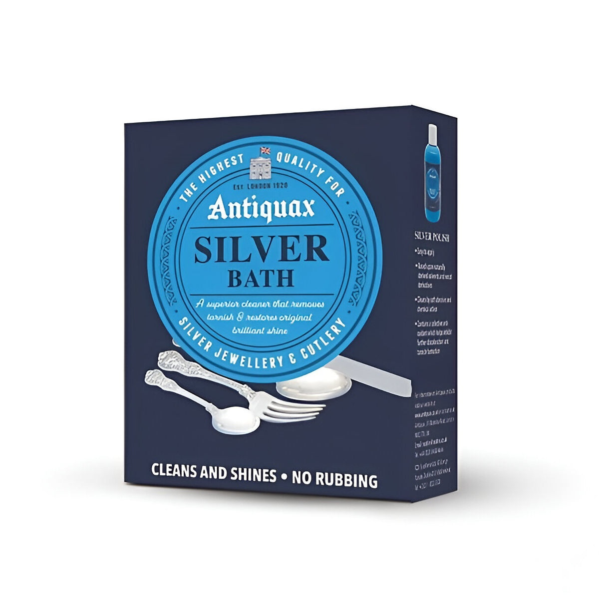 Antiquax Silver Bath Sachets 50g Pack of 3 ANTQBCBX | Cleans and Shines | No Rubbing | The Highest Quality for Silver Jewellery and Cutlery
