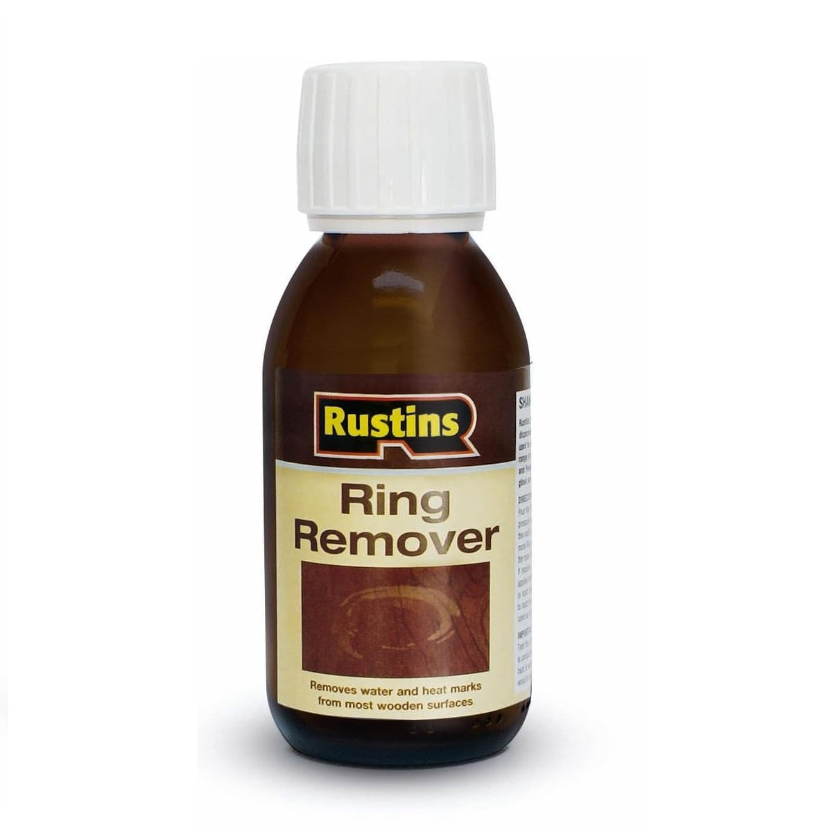 Rustins Ring Remover Brown 125ml RINGR125 | Removes Water and Heat Marks | Wood Surface Restoration Solution
