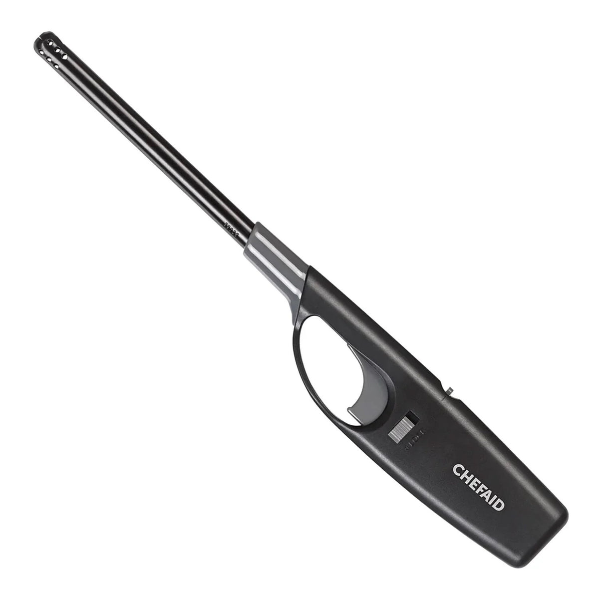 Chef Aid Long Reach Refillable Gas Lighter Black and Silver B206
