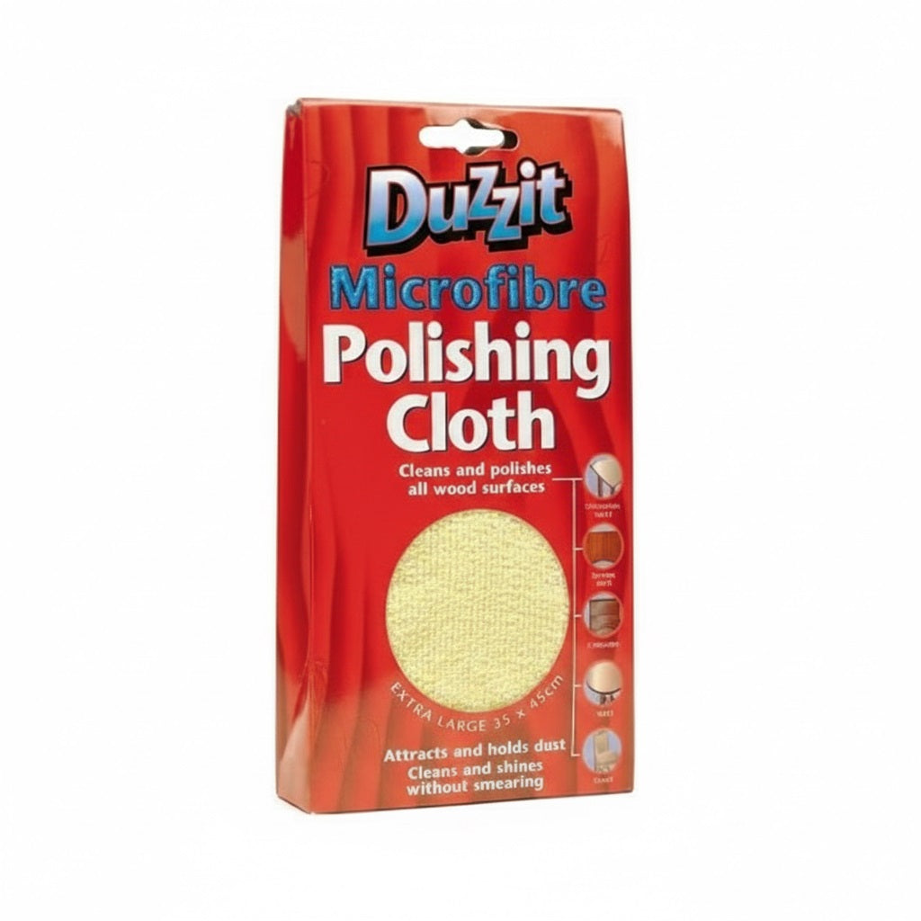 151 Duzzit Microfibre Polishing Cloth Yellow 35cm x 35cm DZT1002