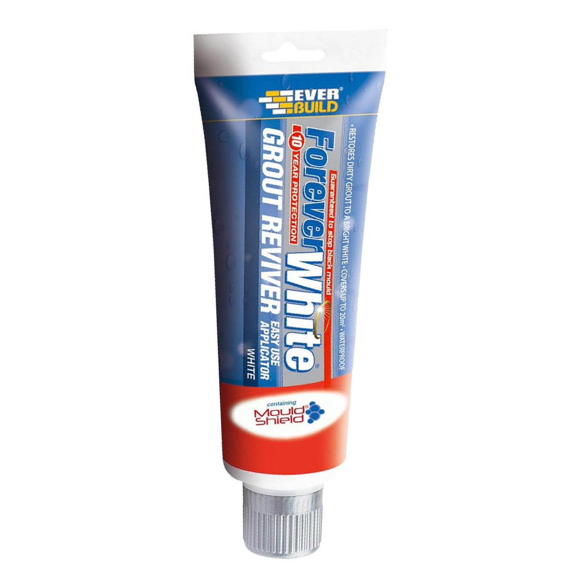 Everbuild Forever White Grout Reviver Multicoloured 200ml 487331 | With Mould Shield-Easy Applicator and Waterproof | Easy Use