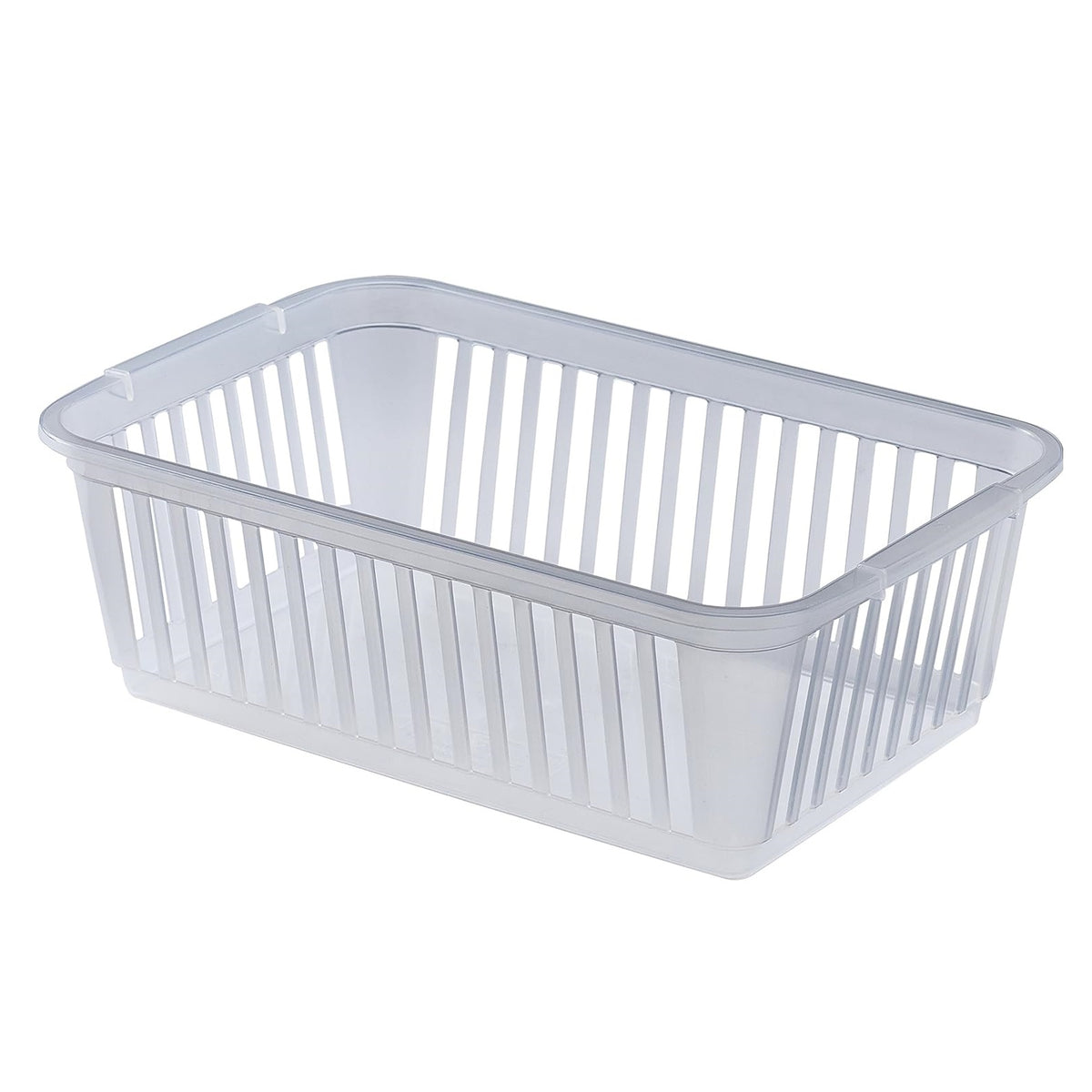 Whitefurze Plastic Handy Basket Clear 25cm S03S090 | Lightweight | Tough | For Multiple Storage Needs