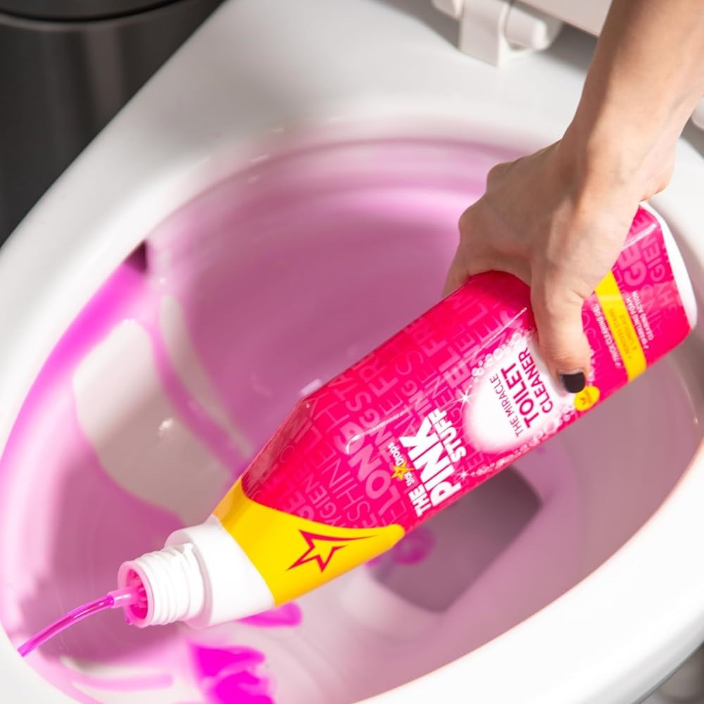 Star Drops The Pink Stuff Miracle Toilet Cleaner Multicoloured 750ml HOSTA012A | Removes Stains and Limescale | Thick Cleaning Gel | Sparkling Clean | Efective Foaming Formula