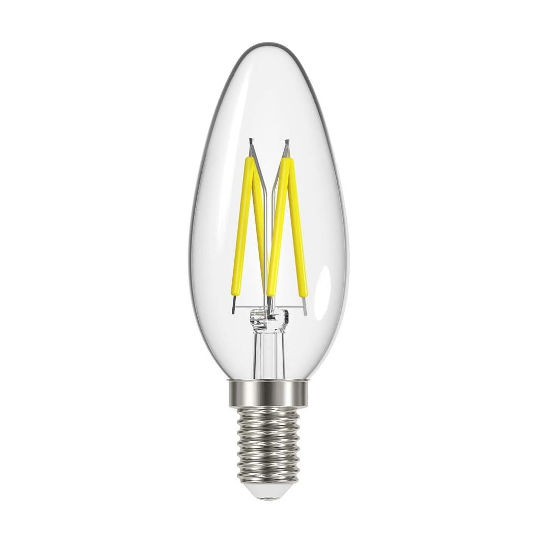 Energizer SES E14 LED Candle Filament Bulb Clear S12869 | 40W Equivalent | 470 Lumens | Warm White | Non-Dimmable