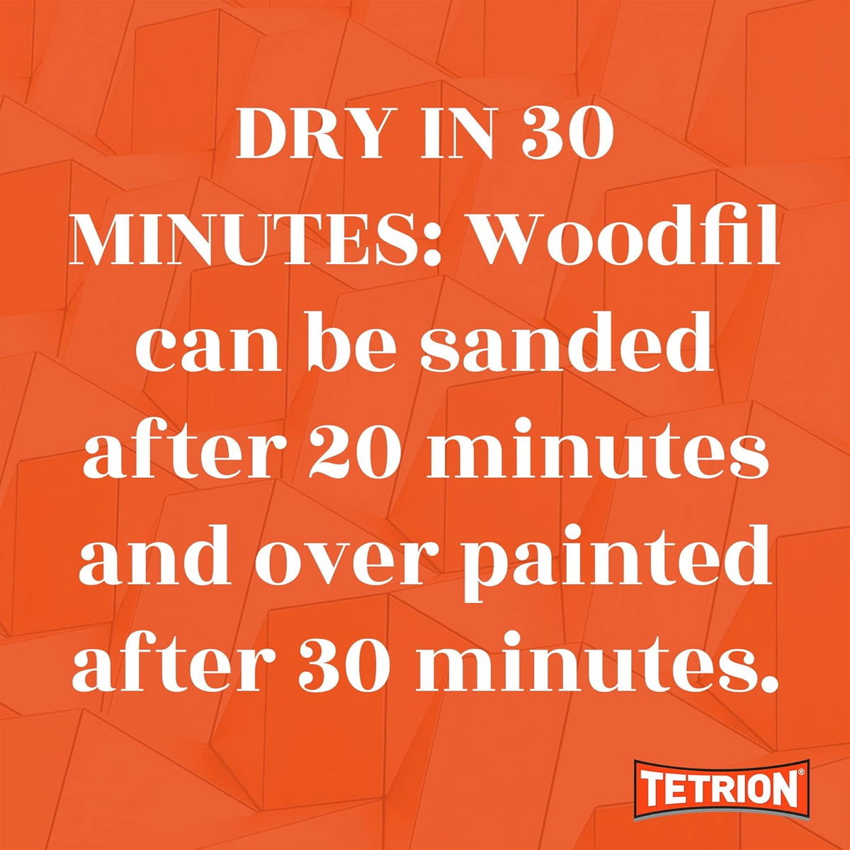 Tetrion Flexible Ready Mixed Woodfil Natural 330g WFN330 | Quick Dry | Sandable | Drillable | Carveable | Waterproof