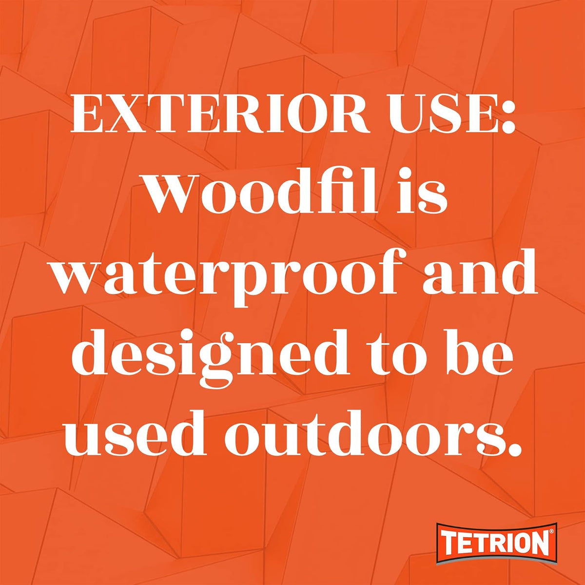 Tetrion Flexible Ready Mixed Woodfil Natural 330g WFN330 | Quick Dry | Sandable | Drillable | Carveable | Waterproof