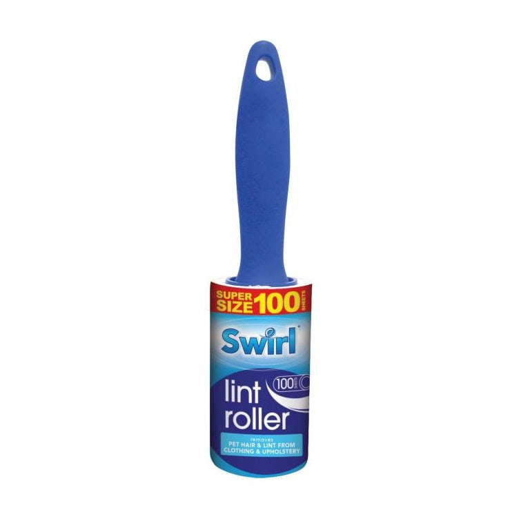 151 Swirl Lint Roller White SW1005 | 100 Sheets | Removes Pet Hair and Lint
