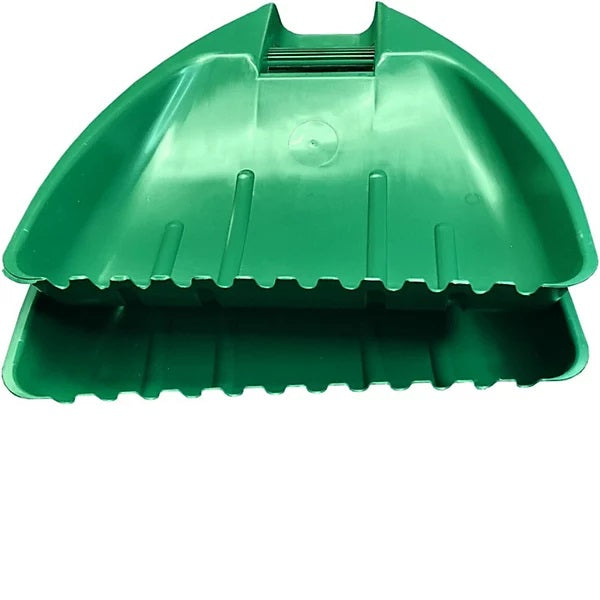 Whitefurze Leaf Grabber Green Pack of 2 G25LG1 | Lightweight Garden Leaf Scoops | Easy Lawn and Yard Debris Collection | With Non-Slip Handles