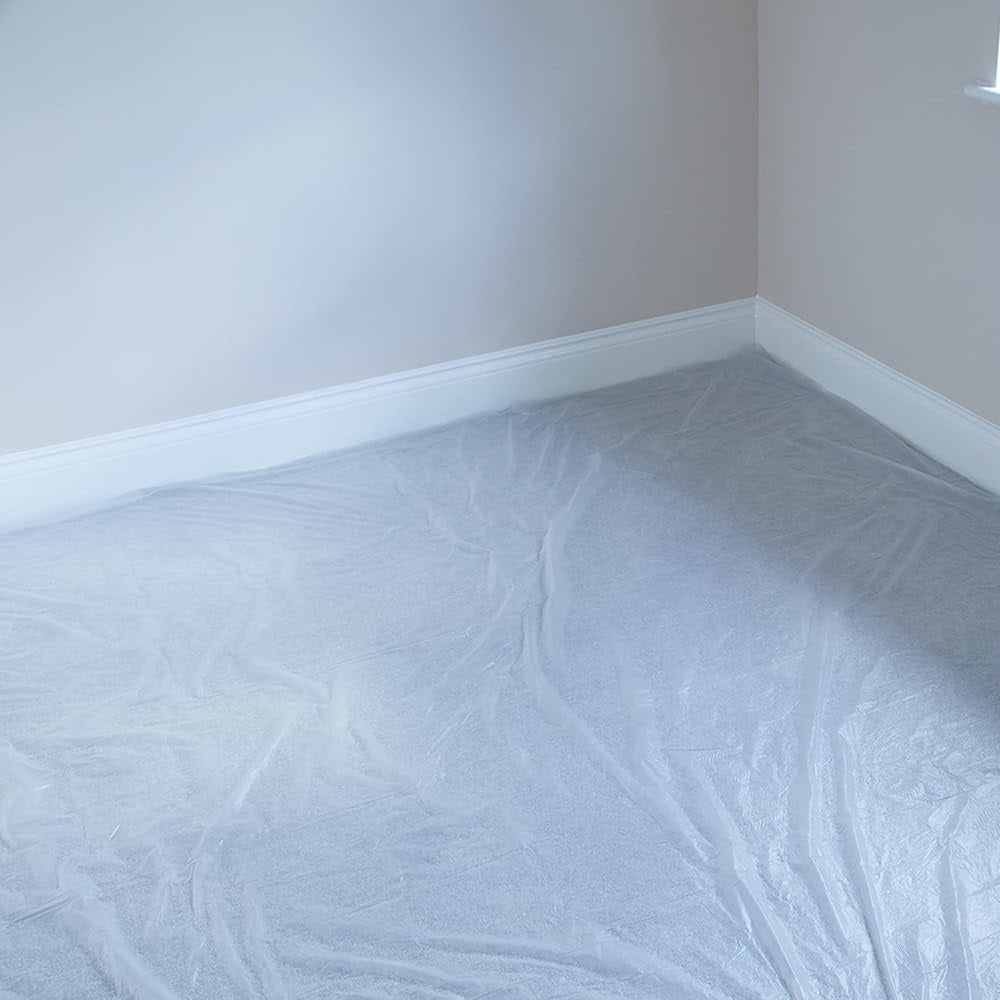 ProDec Lightweight Polythene Dust Sheet Clear 3.7Mtr x 3.7Mtr PDPY002 | Dustproof and Waterproof | Ideal for Covering
