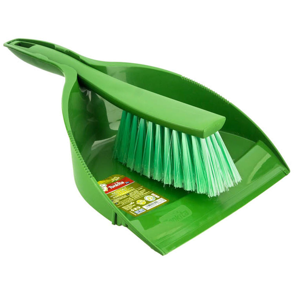 Tonkita Eco Dustpan And Brush Set Green TK677