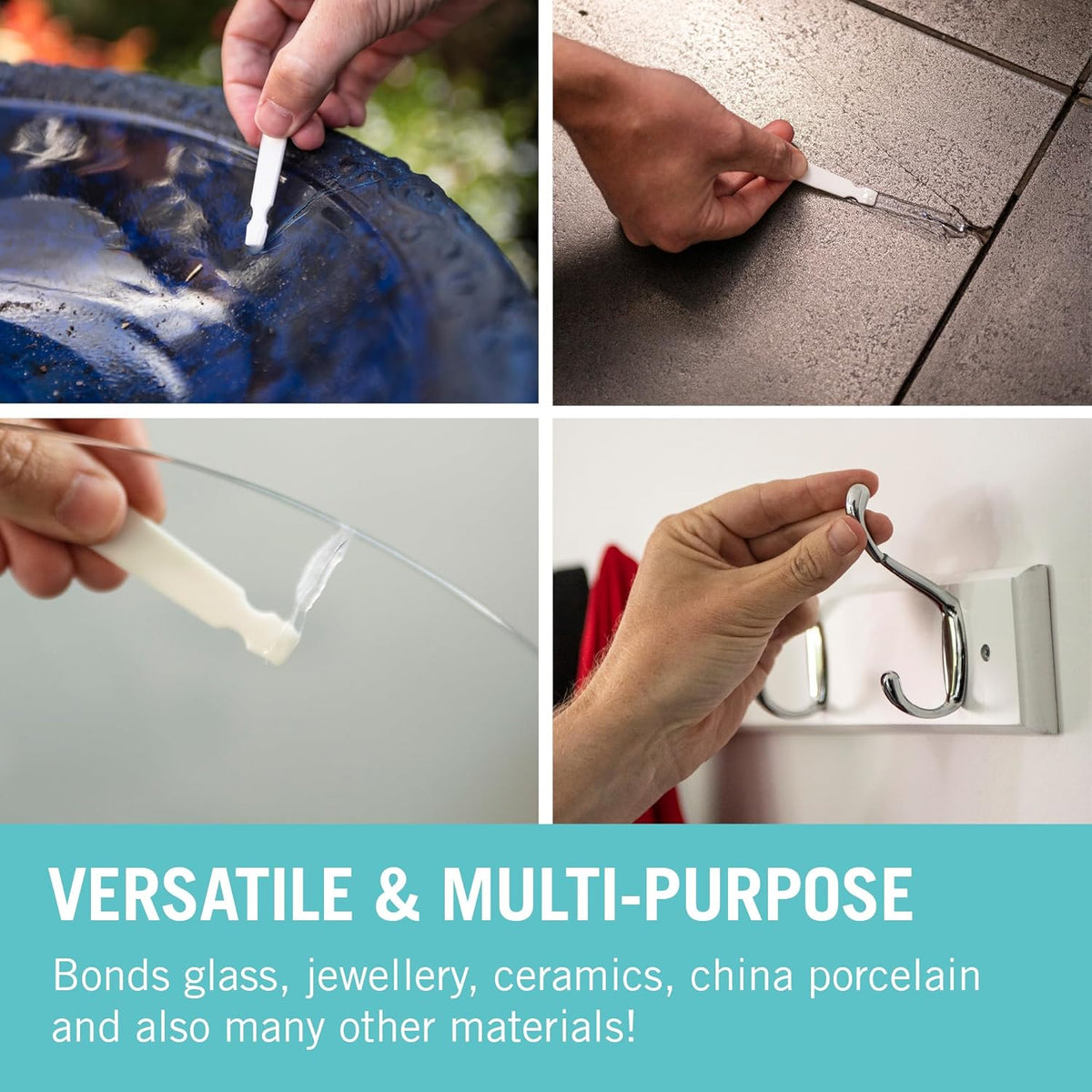 Araldite Multipurpose Crystal 2-Part Epoxy Adhesive Tubes Clear 15ml Pack of 2 ARA-400008 | Strong and Secure Hold | Sets in 5-Minutes | Long-lasting | Bonds Glass-Jewellery-Ceramics and More