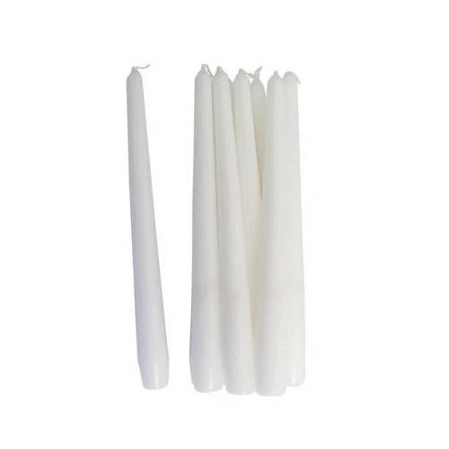 Prices Tapered Dinner Candles White Pack of 10 CDD000628 | Candles for Dining-Events and Home Decor