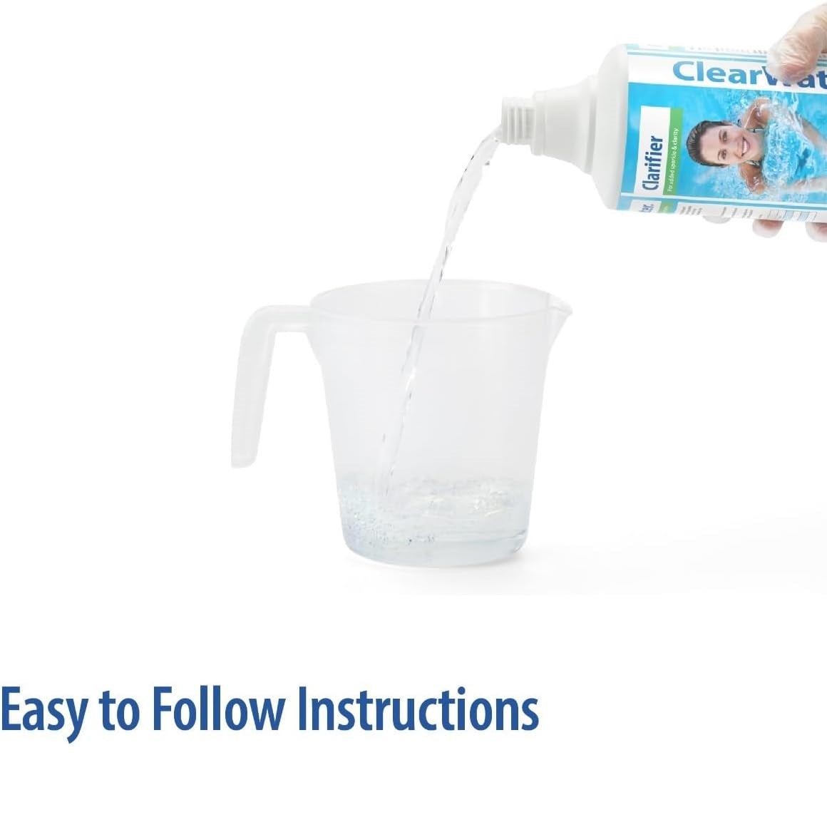 Clarifier Clearwater Pool Clarifier Liquid Clear 1Ltr CH0009 | Improves Water Clarity | Fast Acting Pool Chemical | Removes Cloudiness | For Sparkling Clear Pools