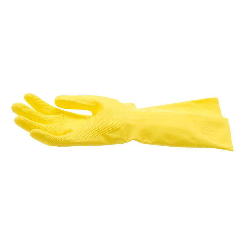 Spontex Essentials Household Gloves Yellow Pack of 2 12136767 | Durable Cleaning Gloves | Reusable Latex Gloves