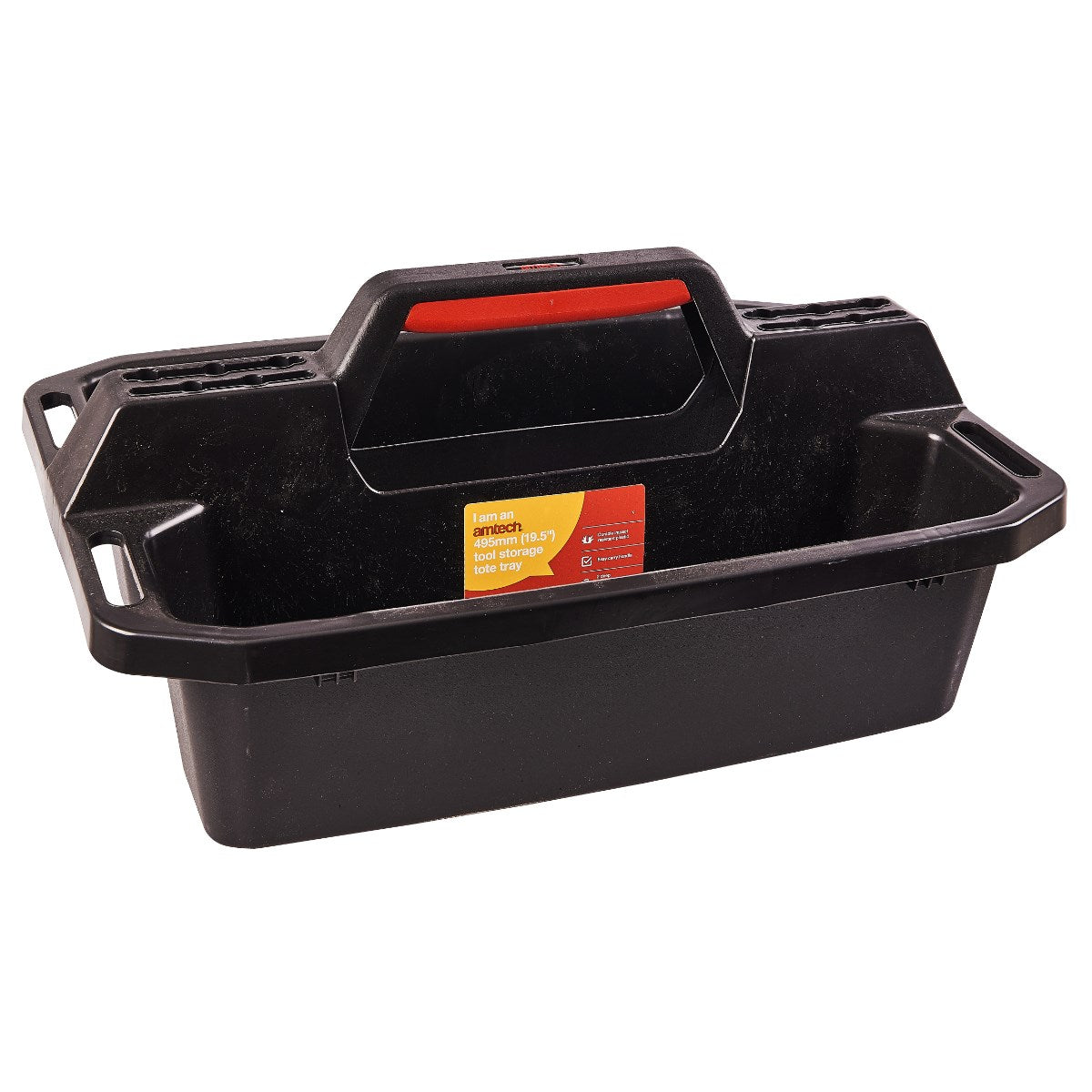 Amtech Tool Storage Tote Tray Black 19-Inch 49.6cm x 33.6cm x 22.7cm N0145