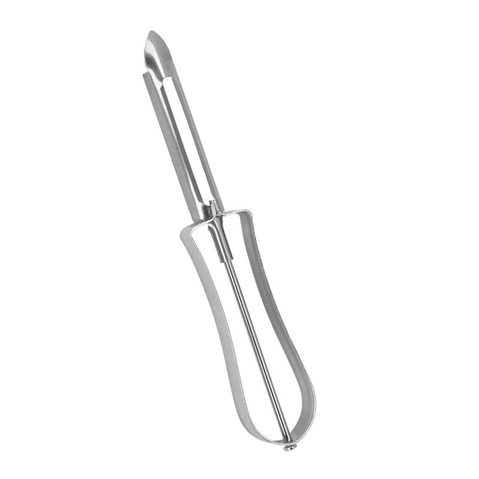Metaltex Stainless Steel Vegetable Peeler Chrome 252756 | Inox Rustproof Kitchen Peeling Tool