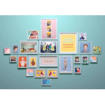 Command Large Picture Hanging Strip Black Pack of 4 4341-BL | Damage-Free Hanging | Holds Strongly | Ideal for Hallway-Study-Home-Office-Bedroom