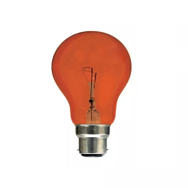 Crompton Fireglow Decorative Incandescent Bulb Red S854 | Warm Amber Glow | Festive and Ambient Lighting