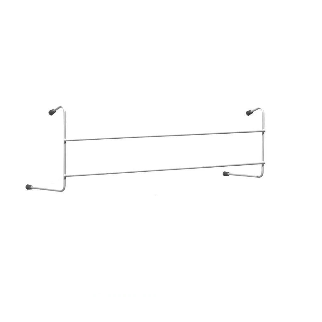 Smart 2 Bar Radiator Airer White A-11-2 | Plastic Coated Steel Frame | Space Saving Laundry Dryer