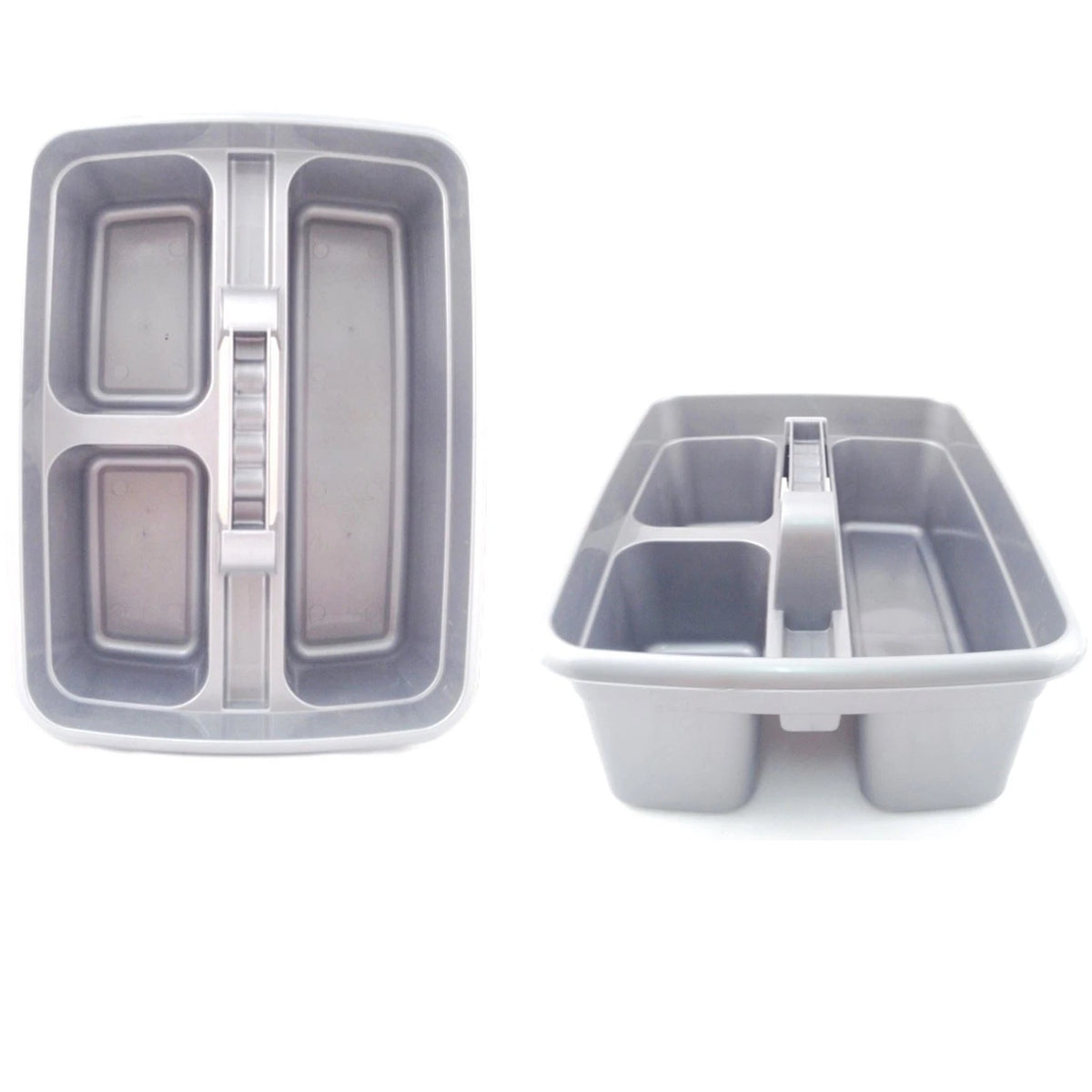Deluxe Heavy Duty Plastic Cleaning Caddy Assorted 30cm x 40cm PB1015-S | Easy Grip Handle | Multi Compartment Tray | Storage Tray