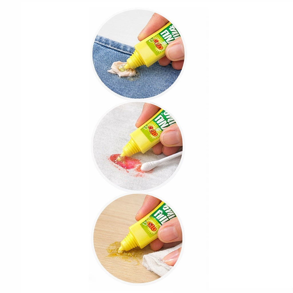 Glo Care Stain Devils No.3 Stain Remover Yellow 50ml 6564 | Removes Chewing Gum-Glue and Nail Varnish | Kind to Fabric