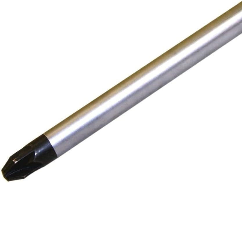 Rolson PZ2 Screwdriver Green and Black 100mm 29164 | Satin Finish Shaft | Chrome Vanadium Steel | With Magnetic Tip | Soft Grip Handle | For Electronics-Automotive Work and General Maintenance