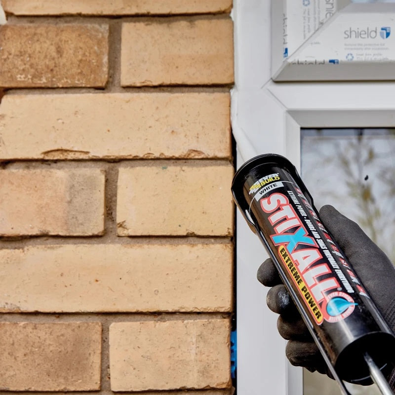 Everbuild Stixall Extreme Power Adhesive and Sealant Clear 80ml 483124 | Multi Purpose Bonding Glue | Waterproof | High Strength Fixing Adhesive | Seals Virtually Everything