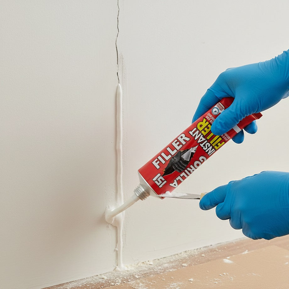 151 Gorilla Instant Filler Tube White 300g GF5 | Easy to Use | Ready Mix | Shrink and Crack Resistant | Quick Drying