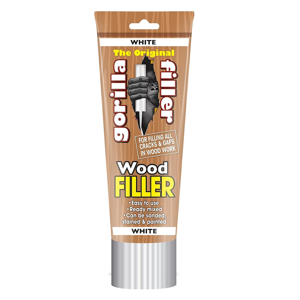 151 Gorilla Wood Filler Tube White 330g GF7 | For Filling All Cracks and Gaps in Wood Work | Easy to Use | Ready Mixed | Can be Sanded-Stained and Painted
