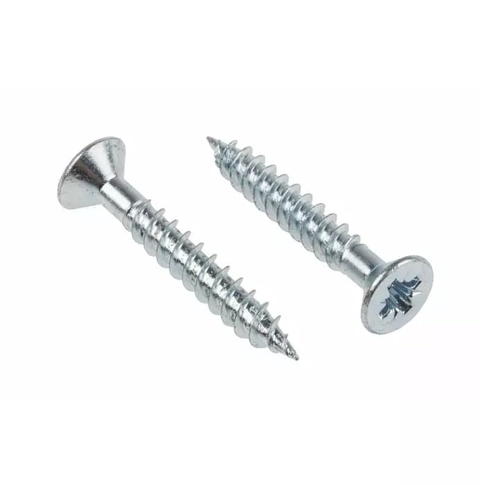 Bulk Hardware Self-Tapping Pozi Drive Countersunk Woodscrews Bright Zinc Plated 10-Inch x 1.5-Inch 30355