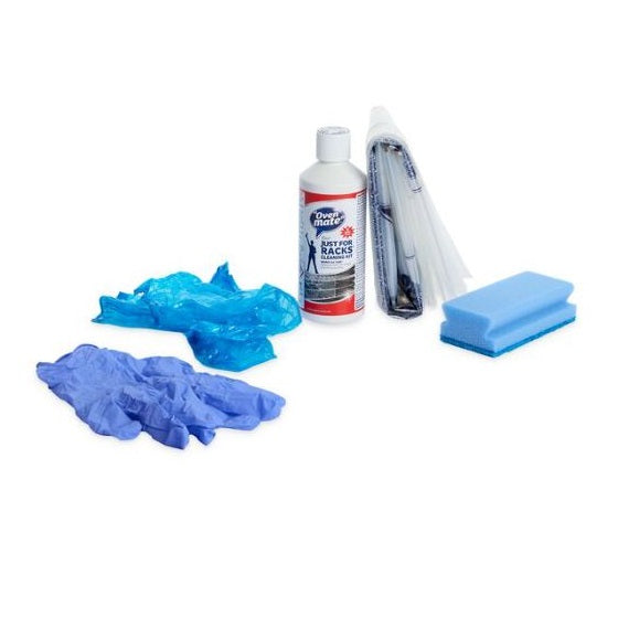 Oven Mate Fast Acting Oven Rack Cleaning Kit Multicoloured OM10101-R6 | Complete Rack Cleaning Solution | No Scrubbing Required | Includes Bags-Brush-Gloves and Sponge