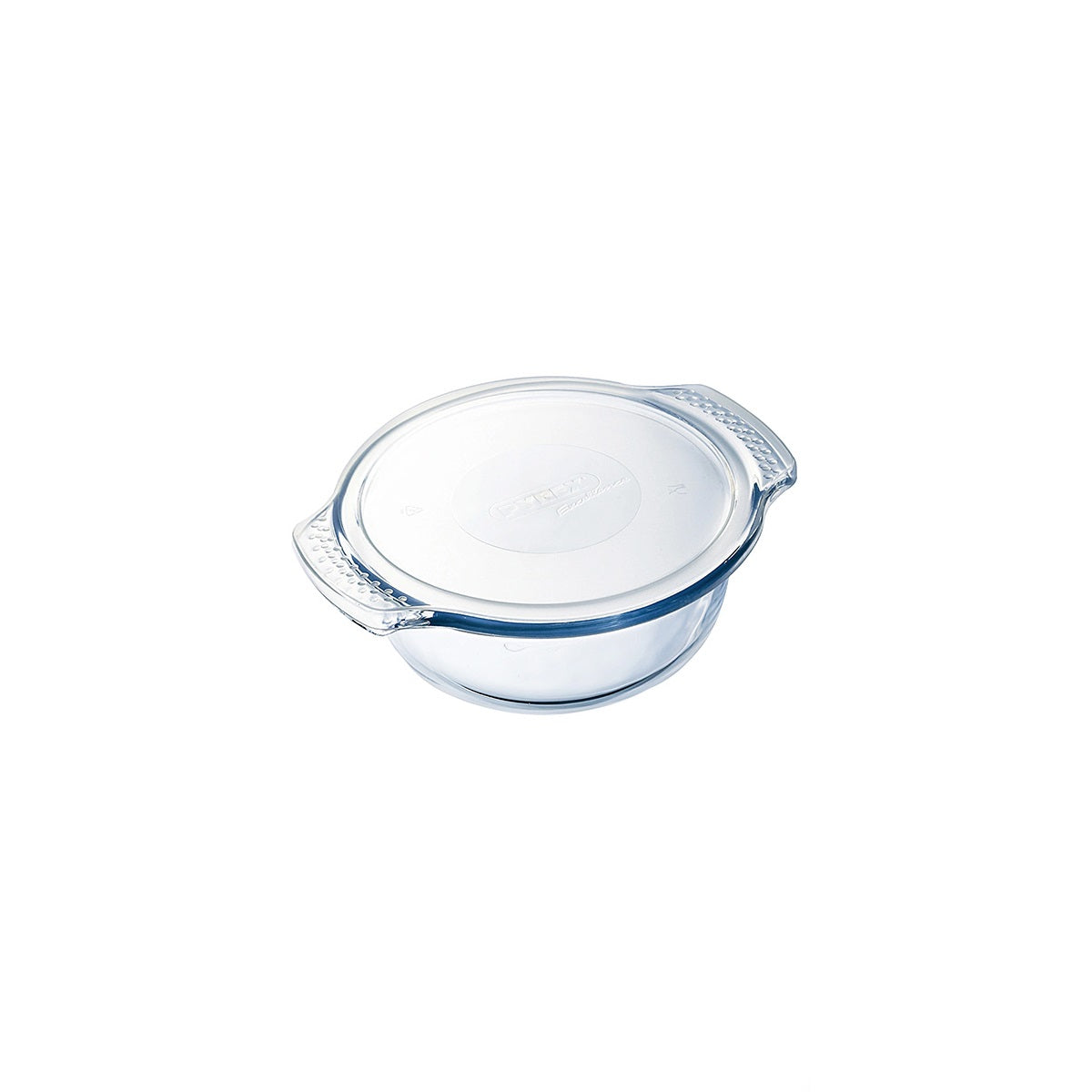 Pyrex Round Glass Casserole Dish with Lid Clear 1.5Ltr | Oven Safe Cookware | Cooking and Storage Dish