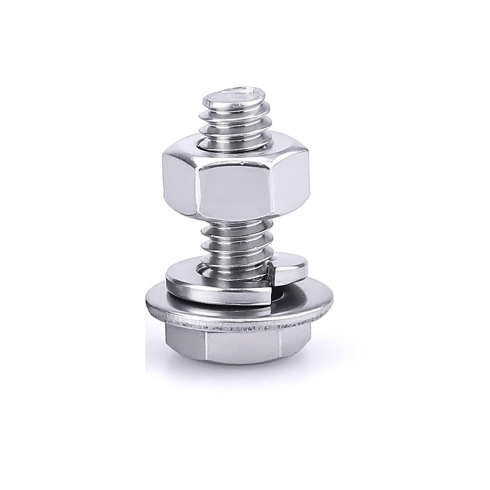 Bulk Hardware Hexagonal Head Nuts and Bolts Bright Zinc Plated 5mm x 40mm 30143