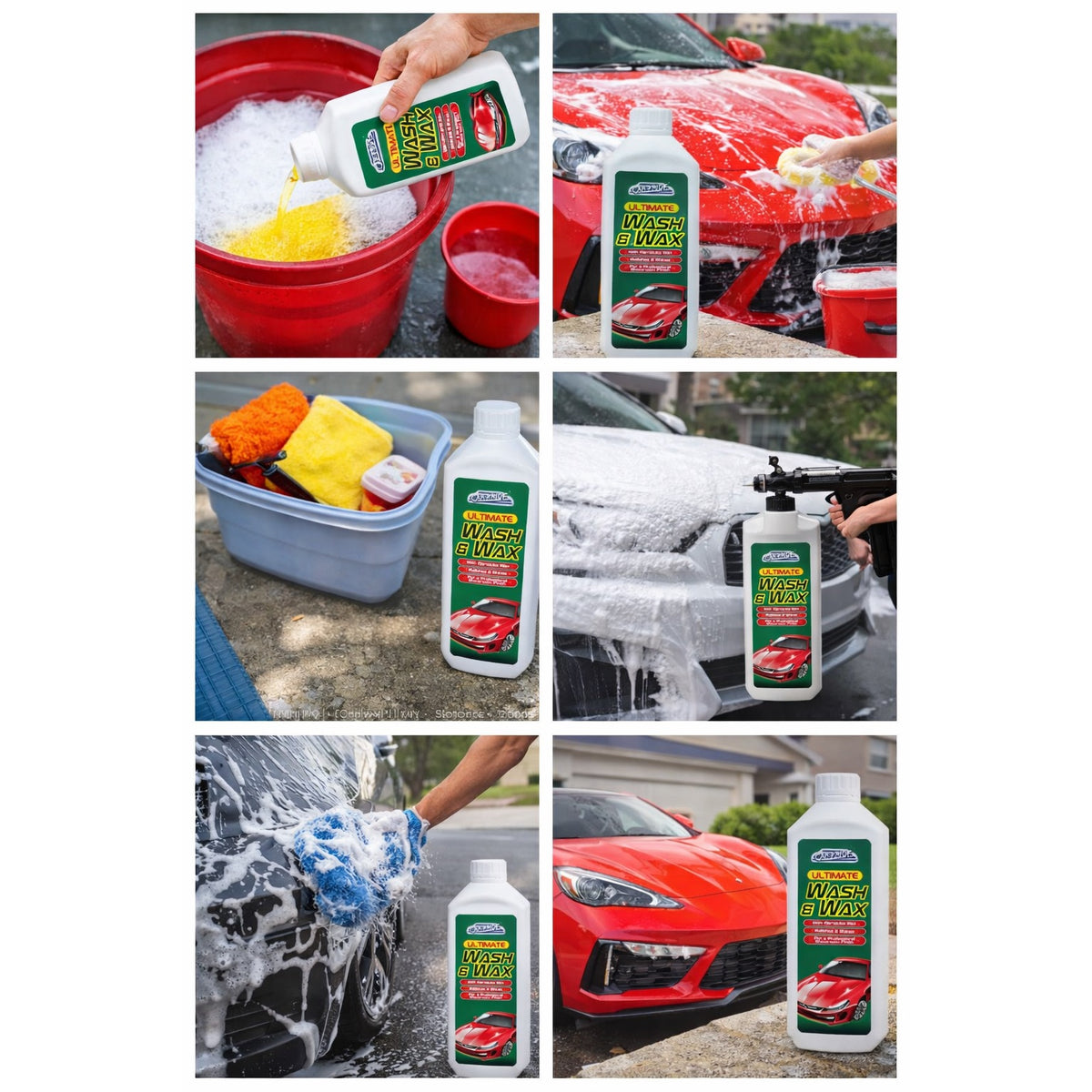 151 Car Pride Ultimate Wash and Wax Car Shampoo Multicoloured 1Ltr 10051 | With Carnauba Wax | Polishes And Shines | Showroom Finish