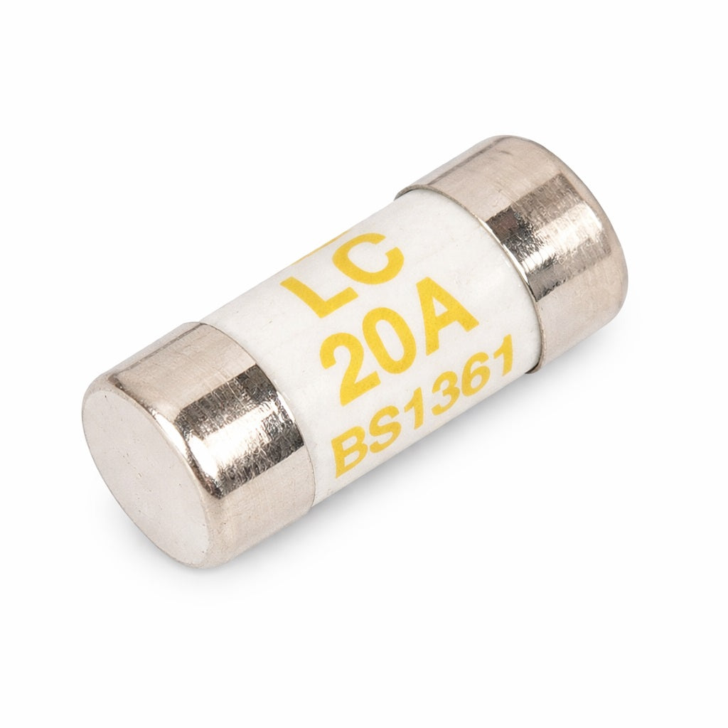 Lawson 20Amp Consumer Unit Fuse Yellow 26mm x 10.32mm Pack of 10 13854 | High-Quality Electrical Fuses | 20A Safety Fuse | LC20 | Durable and Reliable Fuse Protection | Power Supply Safety Fuse | Standard Plug Fuse | 240V | BS1361 Standards