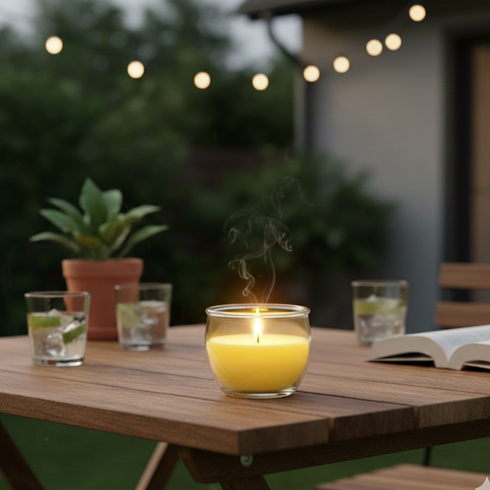 Citronella Jar Candle Yellow 120g 10026 | 25 Hours Burn Time