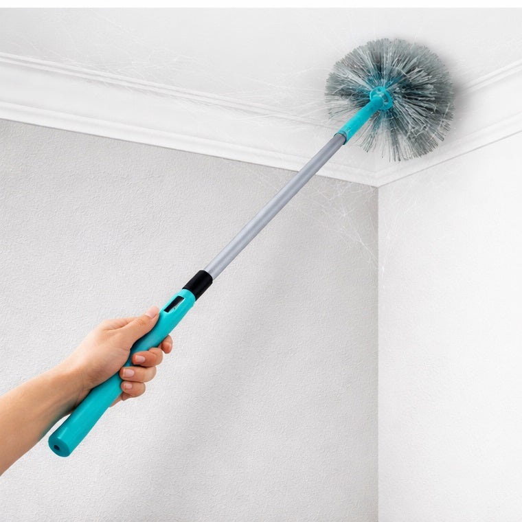 Elliot Round Cobweb Brush With Extendable Handle Dust Cleaner Assorted 19.1cm x 11.2cm x 6.8cm 10F00217 | Cobweb Brush for Walls And Ceilings | Brush For Indoor Cleaning