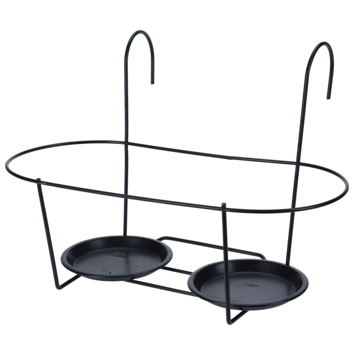 Pro Garden Metal Flower Pot Holder Black CY5910270