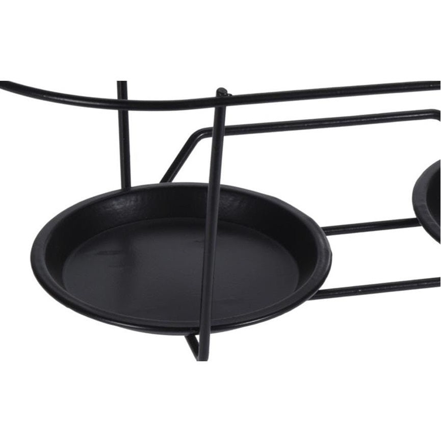 Pro Garden Metal Flower Pot Holder Black CY5910270
