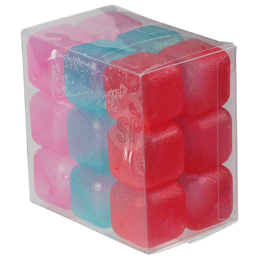 Excellent Houseware Ice Cube Set Assorted Colours Pack of 18 836204700