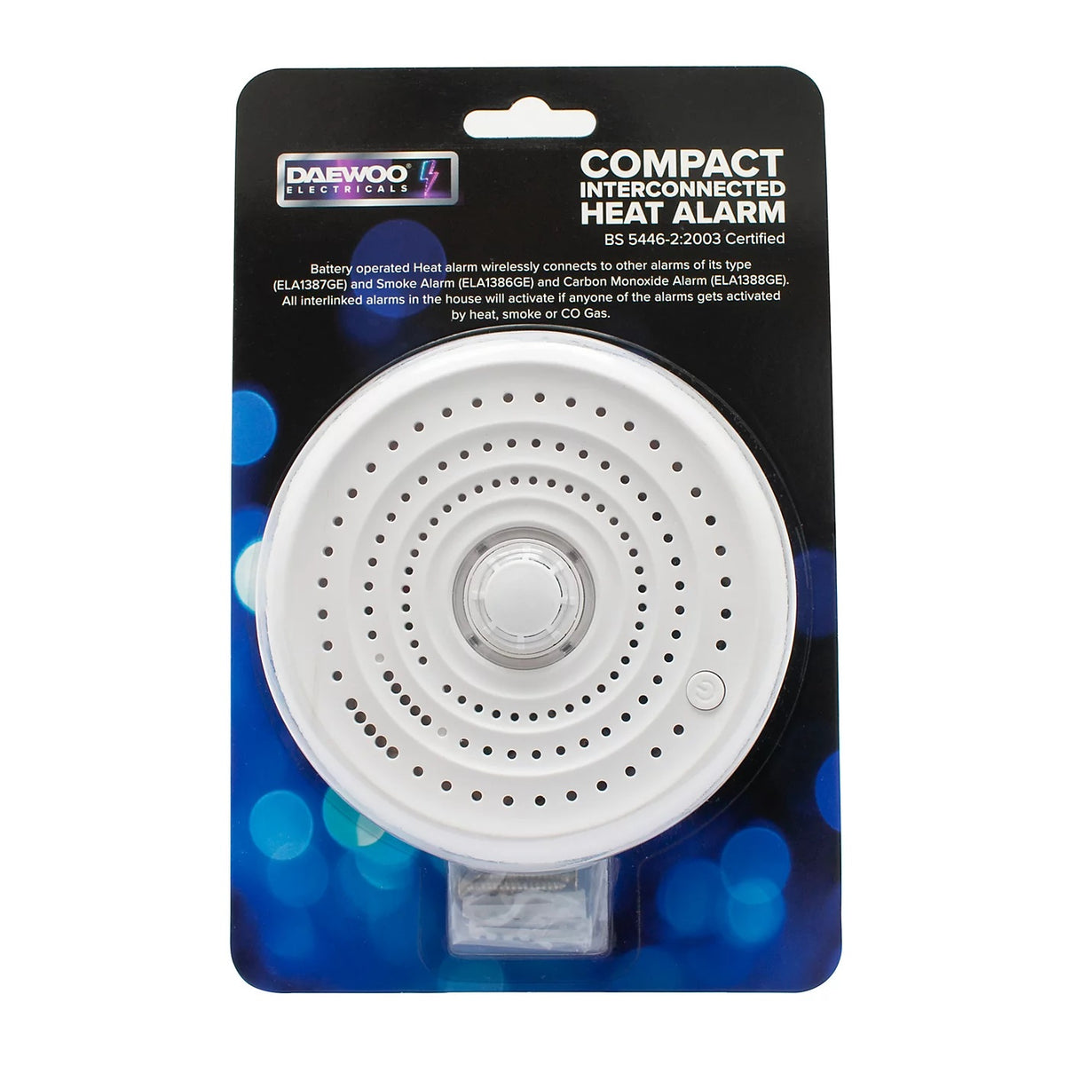 Daewoo Electricals Interconnected Heat Alarm White 116mm x 46mm ELA1387