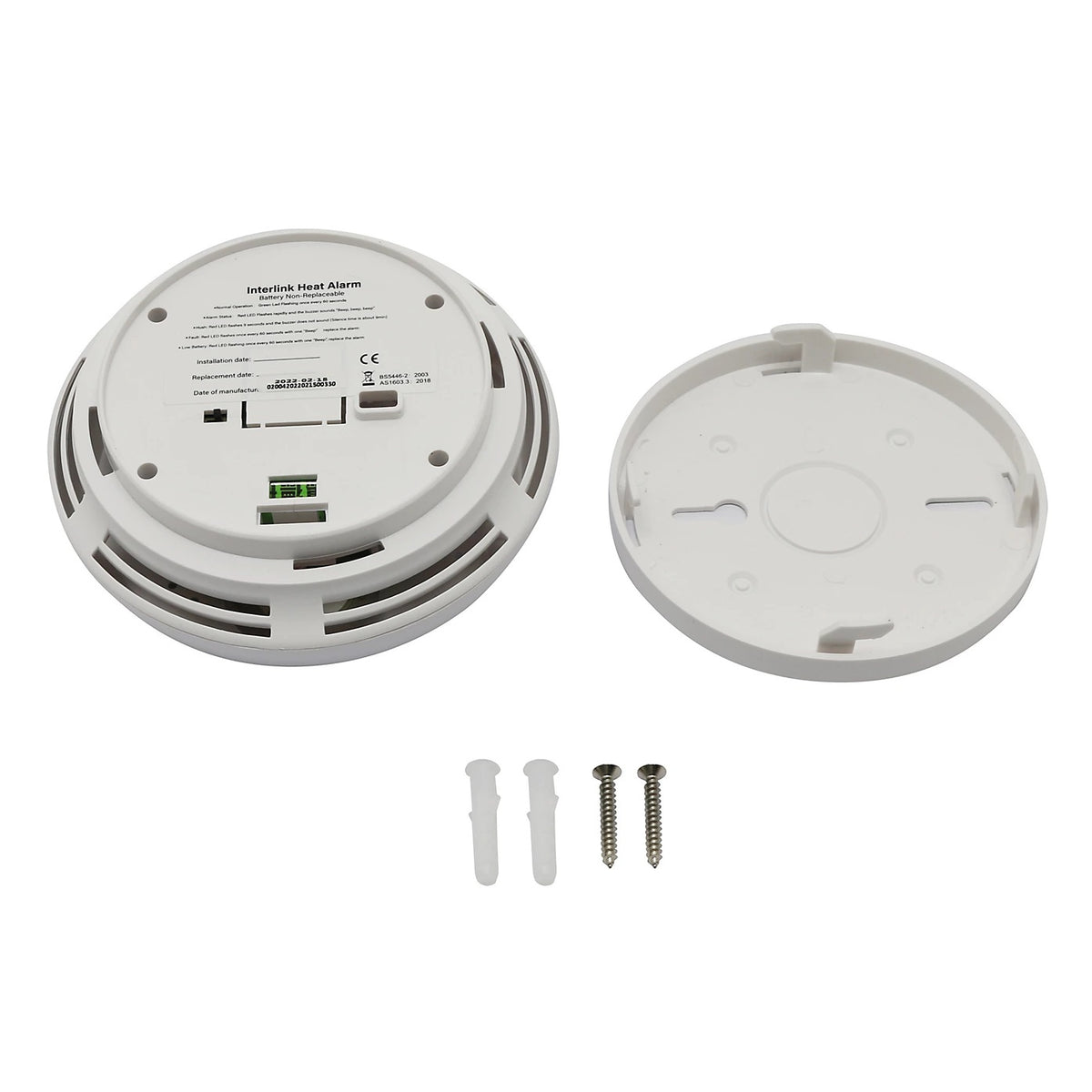 Daewoo Electricals Interconnected Heat Alarm White 116mm x 46mm ELA1387